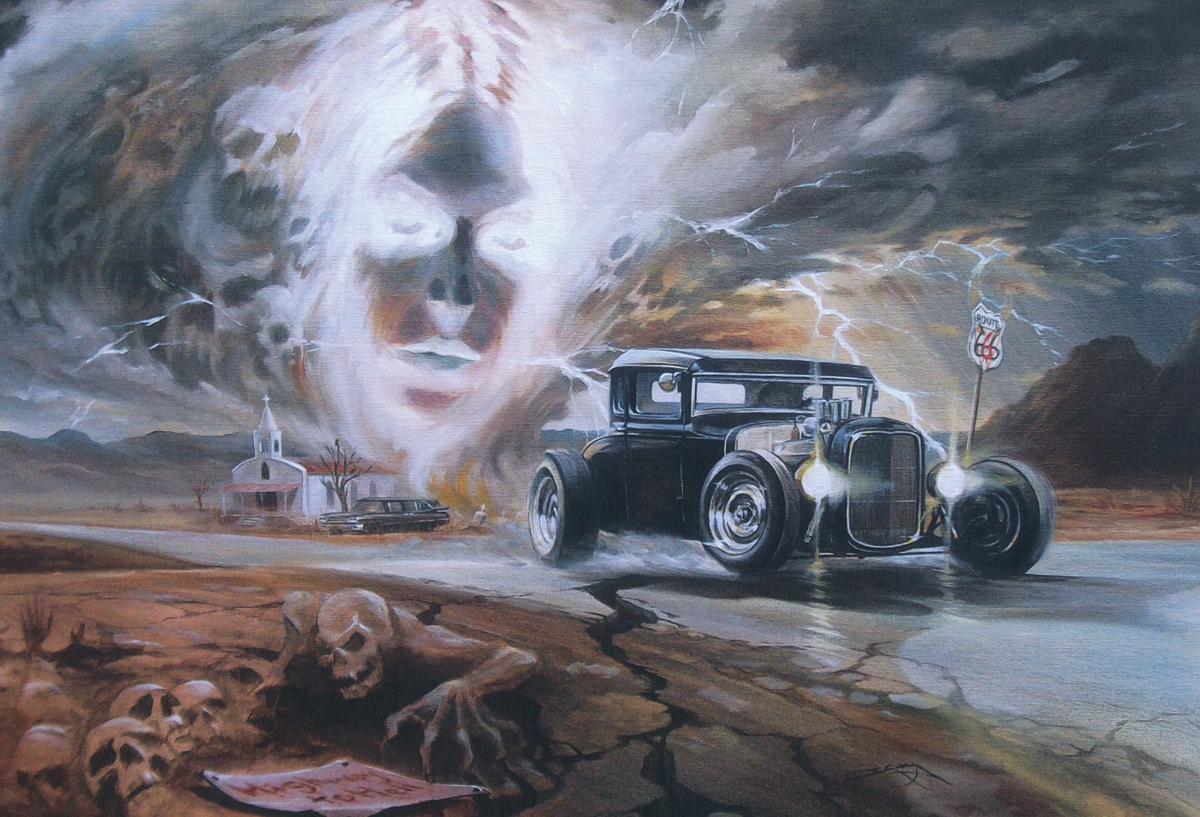 Highway To Hell Ian Guy Motoring Artist