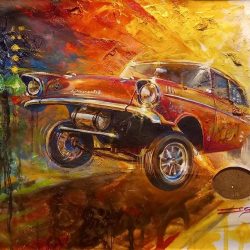 57 Chevy – Ian Guy – Motoring Artist